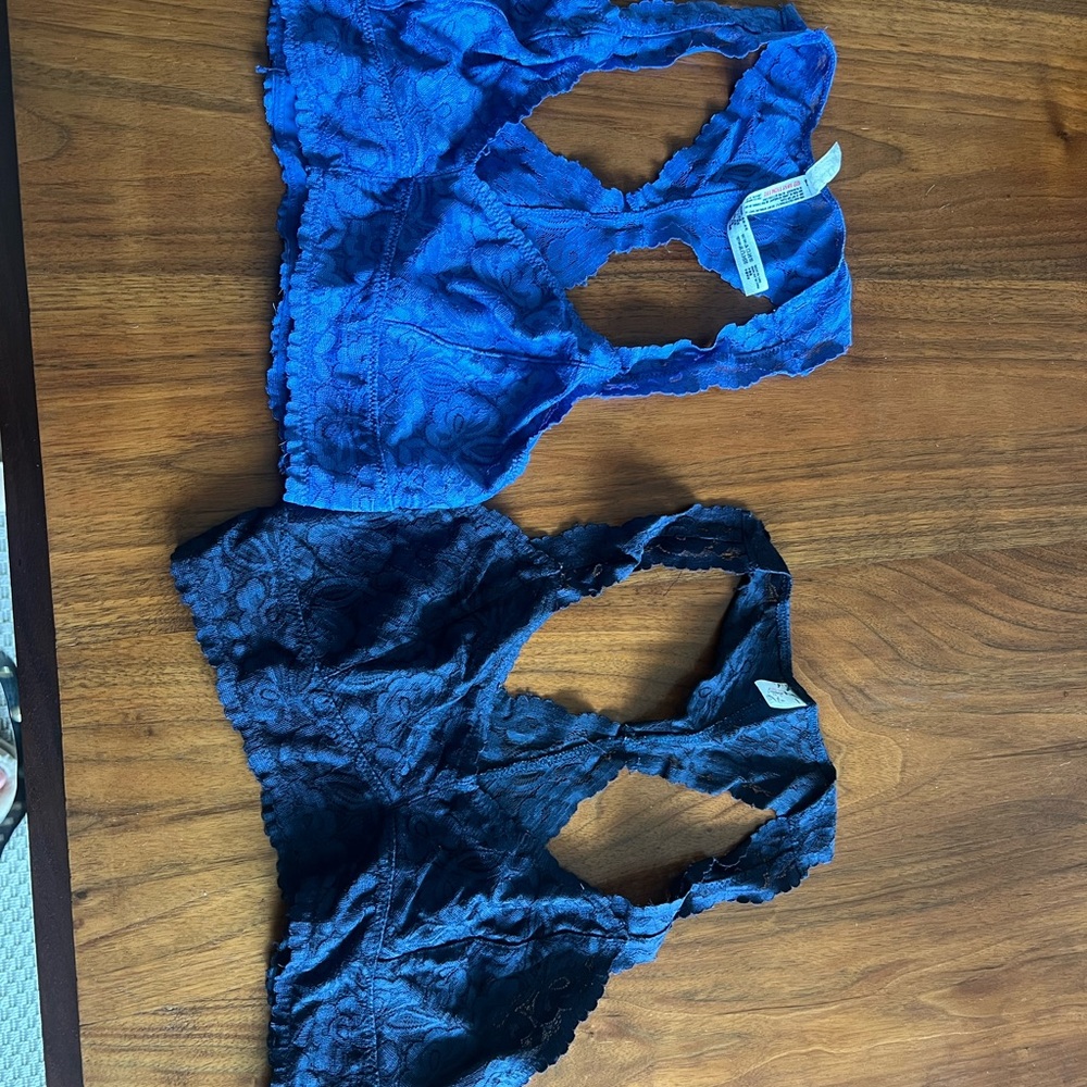 2 - Free People bralettes size L